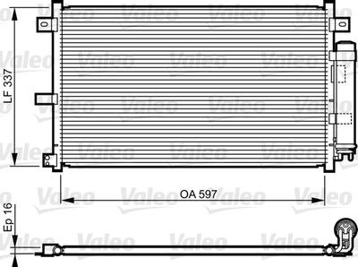 Condenser, air conditioning VALEO 814227