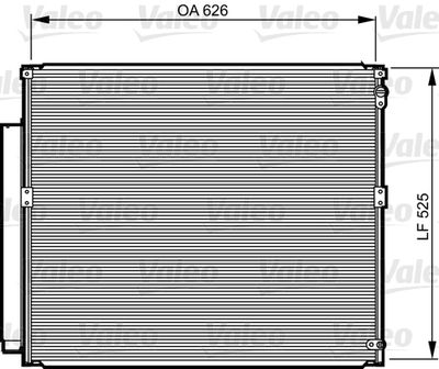 Condenser, air conditioning VALEO 814230