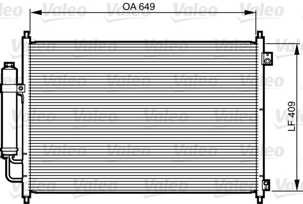 VALEO 814231 Condenser, air conditioning