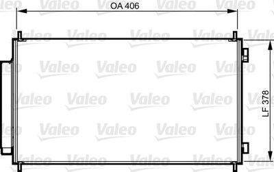 Condenser, air conditioning VALEO 814232