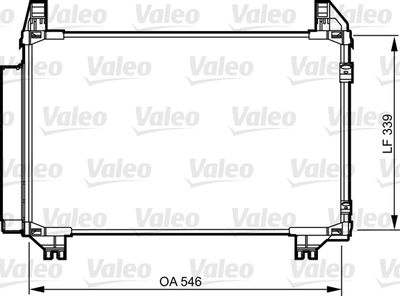 Condenser, air conditioning VALEO 814233