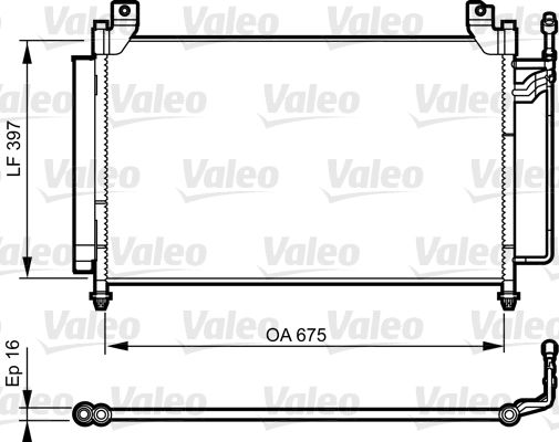 VALEO 814235 Condenser, air conditioning