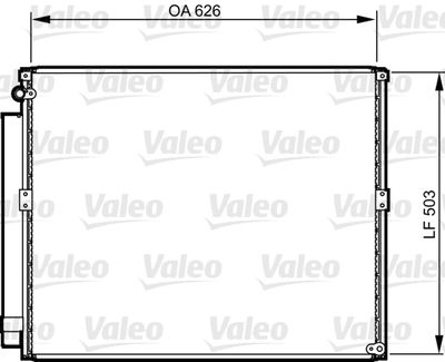 Condenser, air conditioning VALEO 814236