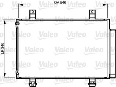 Condenser, air conditioning VALEO 814237