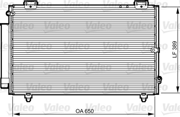 VALEO 814238 Condenser, air conditioning