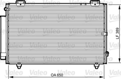 Condenser, air conditioning VALEO 814238