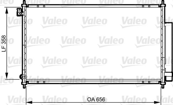 VALEO 814242 Condenser, air conditioning