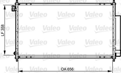 Condenser, air conditioning VALEO 814242