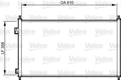 Condenser, air conditioning VALEO 814243