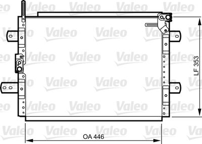 Condenser, air conditioning VALEO 814244
