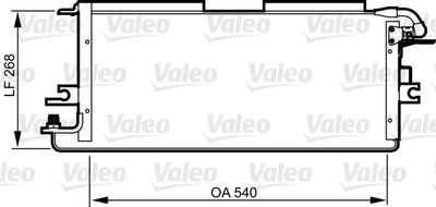 Condenser, air conditioning VALEO 814245