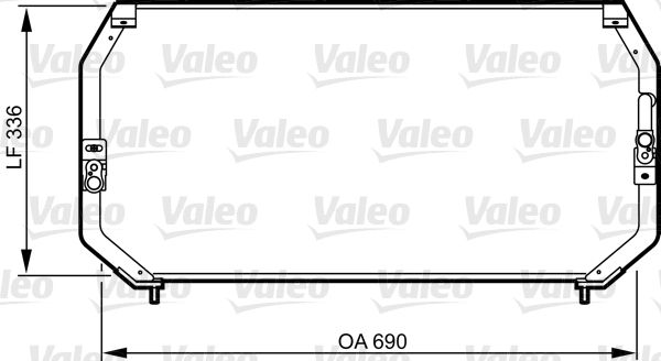 VALEO 814246 Condenser, air conditioning