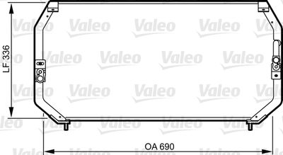 Condenser, air conditioning VALEO 814246