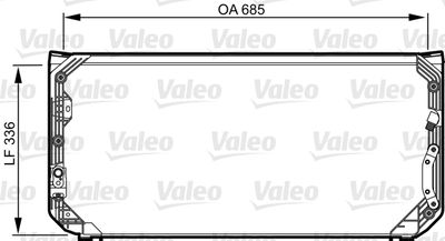 Condenser, air conditioning VALEO 814248