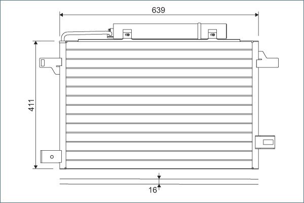 VALEO 814249 Condenser, air conditioning
