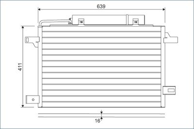 Condenser, air conditioning VALEO 814249
