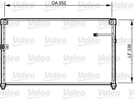 VALEO 814251 Condenser, air conditioning
