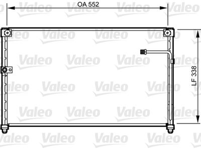 Condenser, air conditioning VALEO 814251