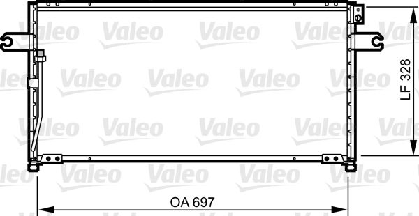 VALEO 814252 Condenser, air conditioning