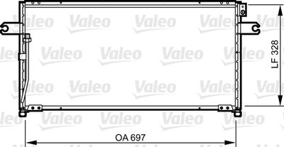 Condenser, air conditioning VALEO 814252