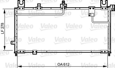 Condenser, air conditioning VALEO 814253