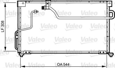 Condenser, air conditioning VALEO 814254