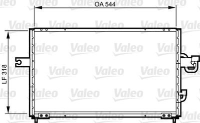 Condenser, air conditioning VALEO 814255