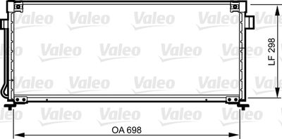 Condenser, air conditioning VALEO 814259