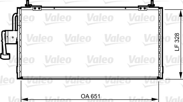VALEO 814260 Condenser, air conditioning