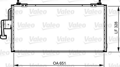 Condenser, air conditioning VALEO 814260