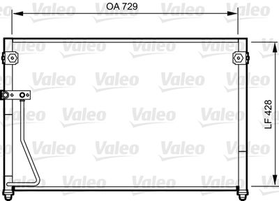 Condenser, air conditioning VALEO 814261