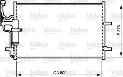 Condenser, air conditioning VALEO 814265
