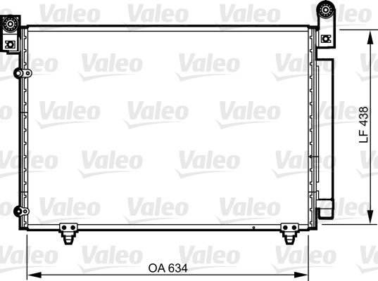 VALEO 814266 Condenser, air conditioning