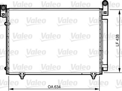 Condenser, air conditioning VALEO 814266