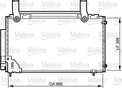 Condenser, air conditioning VALEO 814267