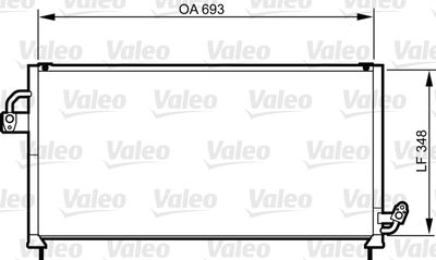 Condenser, air conditioning VALEO 814268