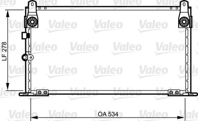 Condenser, air conditioning VALEO 814269
