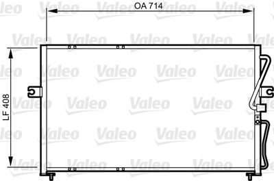 Condenser, air conditioning VALEO 814270