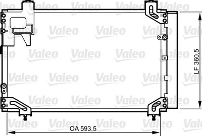 Condenser, air conditioning VALEO 814271