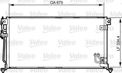 Condenser, air conditioning VALEO 814272