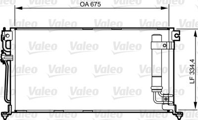 Condenser, air conditioning VALEO 814273