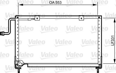 Condenser, air conditioning VALEO 814274