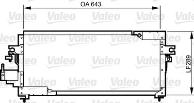 Condenser, air conditioning VALEO 814275