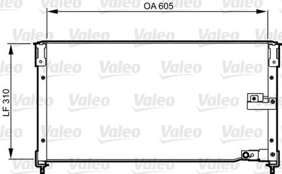 Condenser, air conditioning VALEO 814276