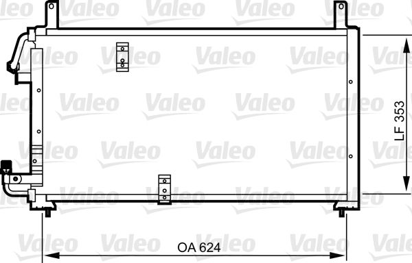 VALEO 814277 Condenser, air conditioning