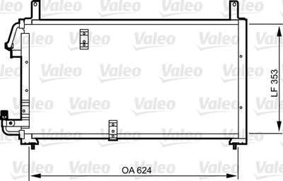 Condenser, air conditioning VALEO 814277