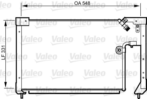 VALEO 814278 Condenser, air conditioning