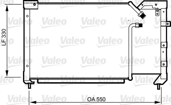VALEO 814281 Condenser, air conditioning