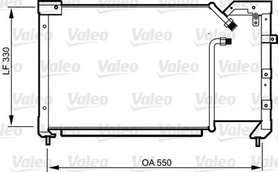 Condenser, air conditioning VALEO 814281