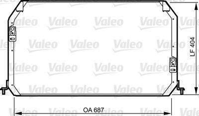 Condenser, air conditioning VALEO 814282